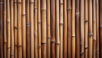 Fototapeta premium Close up of natural bamboo wall