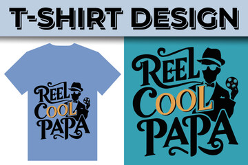 Fishing creative t-shirt emblem typography illustration design  template 