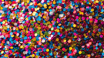 Confetti Falling. Colorful Confetti Blast. Colorful Confetti Shower Celebration
