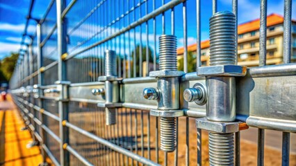 Durable Metal Fasteners for Securing Construction Site Banners and Fencing for Enhanced Safety