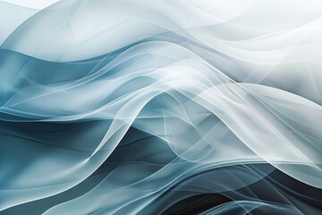 Obraz premium graphic design background with modern soft curvy waves background design with light gray, dim gray and dark gray color. can be used as card, wallpaper or background texture