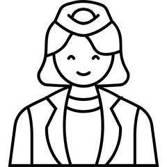 Stewardess Icon
