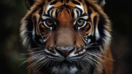 Fototapeta premium Tiger, portrait of a bengal tiger
