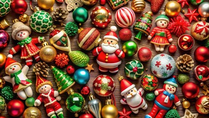 Festive Christmas Toys Collection for Holiday Decor and Gift Giving in Vibrant Colors and Styles