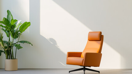 Modern Soft Leather Recliner in Minimalist Room