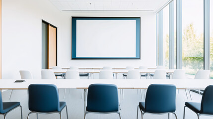 Modern Empty Conference Room with Minimalist Design