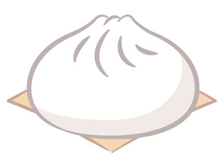 肉まん・豚まんのイラスト