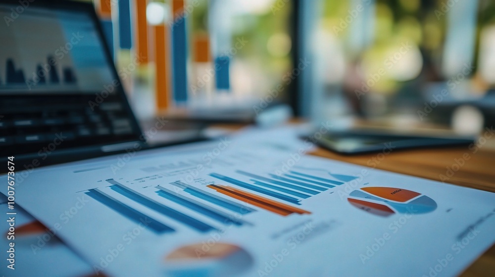 Poster data analysis report with graphs and charts