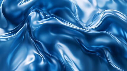 Obraz premium Abstract Blue Rippling Liquid Surface