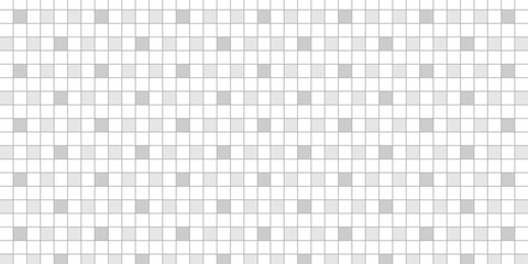 Grid pattern background on white background. Gray squares forming diagonal lines on white background