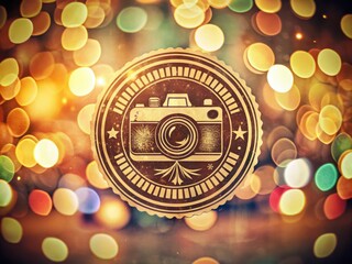 Retro Vintage Logo Design Template for Branding and Creative Projects with Grunge Texture Elements