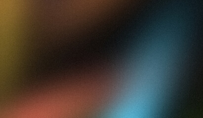 Elegant blue orange red dark colors grainy gradient backdrop design, black, bright, shiny, rough, noisy multicolor gradient web banner, website header, poster.