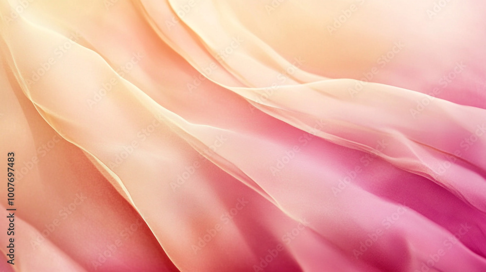 Poster abstract blurred beige and pink background. gentle waves of pink and beige create a soft, fluid abst