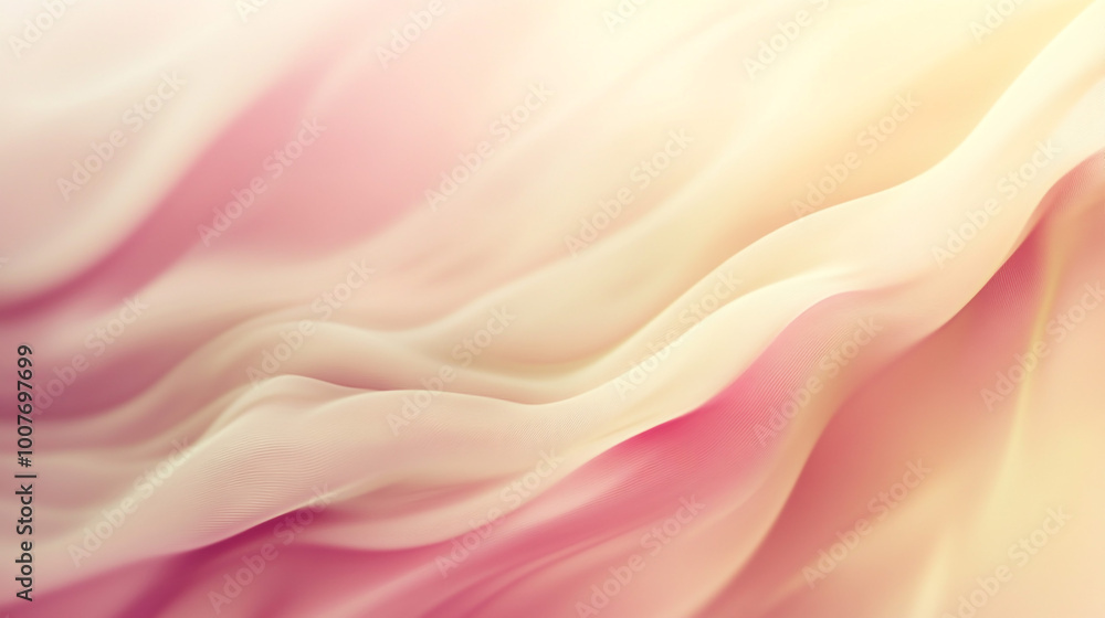 Aufkleber soft pink and beige abstract fluid background. gentle waves of pink and beige create a soft, fluid a