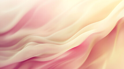 Fototapeta premium Soft Pink and Beige Abstract Fluid Background. Gentle waves of pink and beige create a soft, fluid abstract background. Ideal for design themes focusing on tranquility and elegance. 
