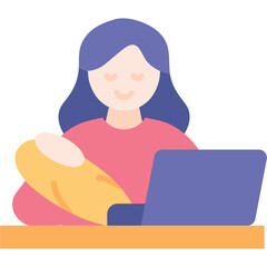 Working Mom Illustration