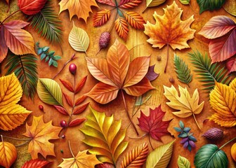 Vibrant Boho Fall Wallpapers with Warm Tones, Leaves, Textures, and Nature-Inspired Designs