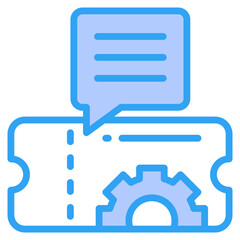 Obraz premium Support Ticket Icon
