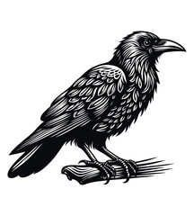 Crow silhouette vector illustrations 28.eps