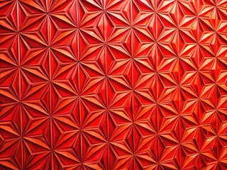 Fototapeta premium Vibrant Red Geometric Wallpaper Design Perfect for Modern Interior Decor and Artistic Projects