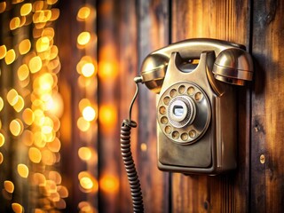 Vintage Retro Rotary Wall Phone with Classic Design, Nostalgic Charm, and Distinctive Features