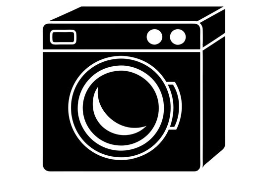 recommend clip art: washing machine vector silhouette illustration
