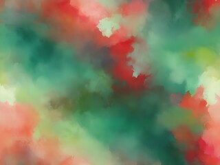 Obraz premium abstract Impressionist Green to Red Ombre Background