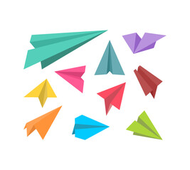 set of paper plane