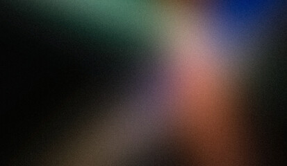 Soft orange blue colors grainy backdrop design. Abstract trendy multicolored noisy gradient dark wave shaped, bright, shiny, rough, grainy, banner, poster.