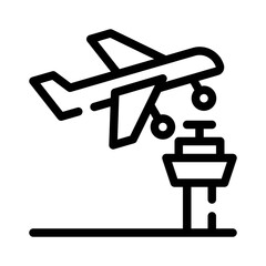 Takeoff line icon