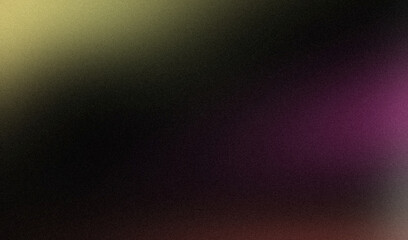 Soft purple green colors grainy backdrop design. Abstract trendy multicolored noisy gradient dark wave shaped, bright, shiny, rough, grainy, banner, poster.