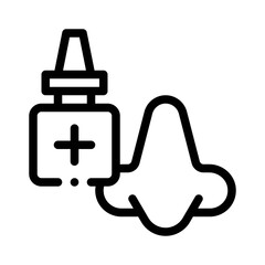 Nasal Spray line icon