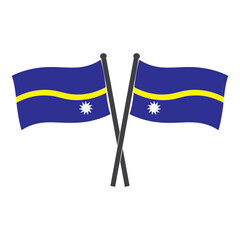 Nauru country flag