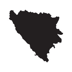 Map of bosnia and herzegovina region