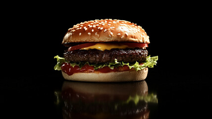 Celebrating National Fast Food Day with a delicious cheeseburger featuring fresh ingredients