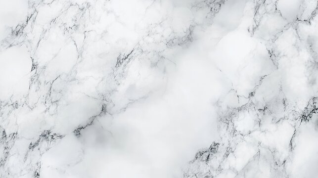 A seamless, high-resolution image of white marble with gray veins, perfect for backgrounds and textures.