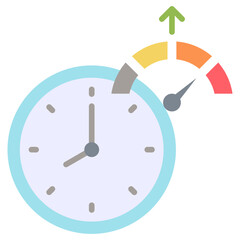 Uptime Icon Flat Icon