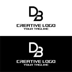 creative letter logo db desain vektors