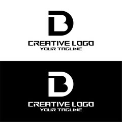 creative letter logo db desain vektors