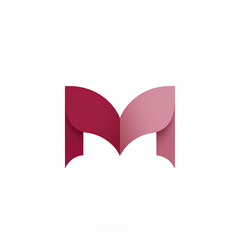 Obraz premium modern logo embodies the shape of the capital letter M