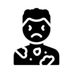 Rash glyph icon