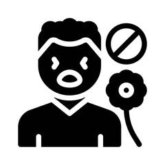 Pollen glyph icon