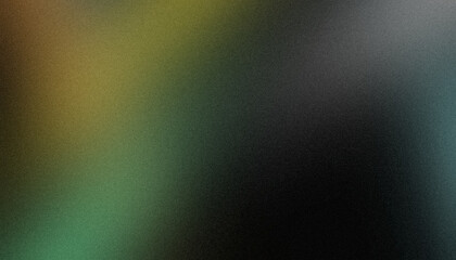 Dark green blue gray color spots grainy backdrop design. Abstract noisy multicolored wave shaped spots gradient texture, grungy, rough, bright, shine banner and poster