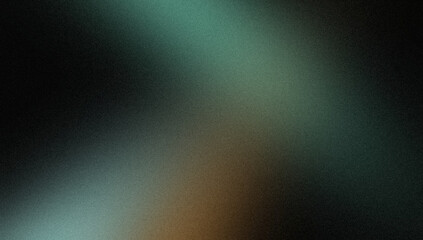 Dark green orange color spots grainy backdrop design. Abstract noisy multicolored wave shaped spots gradient texture, grungy, rough, bright, shine banner and poster