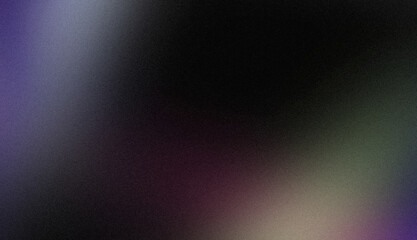 Dark magenta green blue gray color spots grainy backdrop design. Abstract noisy multicolored wave shaped spots gradient texture, grungy, rough, bright, shine banner and poster