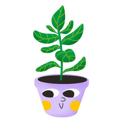 Cute Plant Happy Emotion