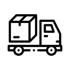 Trucking line icon