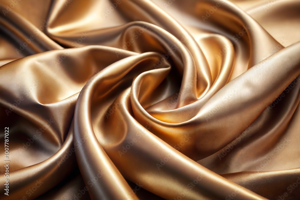 Canvas Prints luxurious shiny golden fabric with draping texture