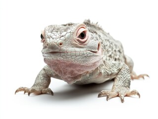 Obraz premium A detailed animal prepared for biological study, isolated on a plain white background, sharp and clean