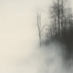 Obraz premium Ghostly mist on white --v 6.1 Job ID: 69f69db2-06ff-44b9-9ddf-32cce083f2ab